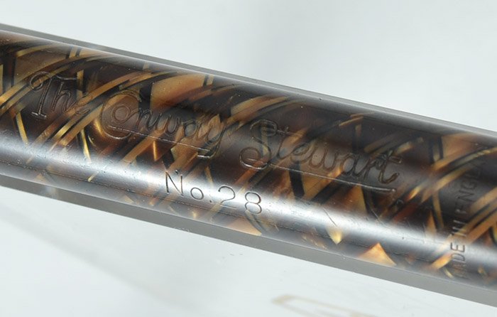 Conway Stewart 28 Fountain Pen - Tigers Eye, Flexible Fine Nib